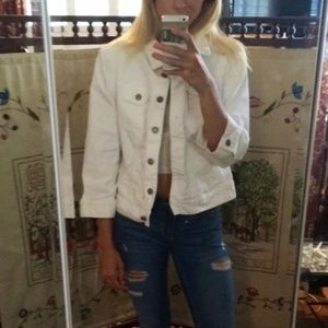 White denim jacket